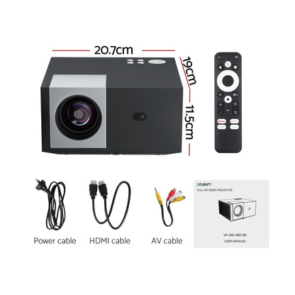 Devanti Video Project 4K 1080P Official Google TV 5G Wifi Home Cinema-Audio &amp; Video > Projectors &amp; Accessories > Projectors-PEROZ Accessories