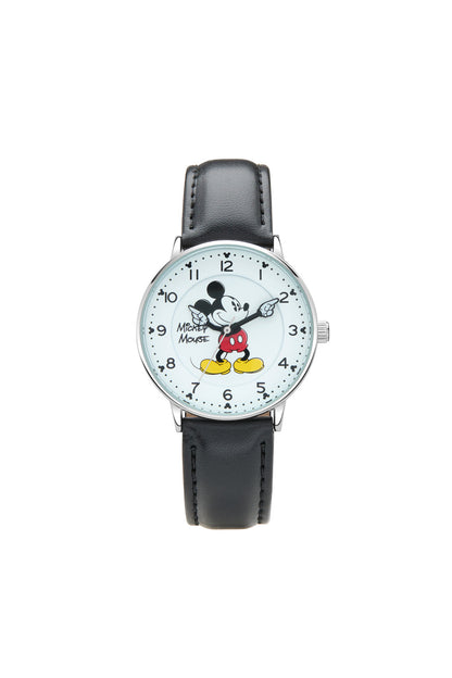Disney Icon Mickey Collectors Edition 38mm Black Leather Watch-PEROZ Accessories