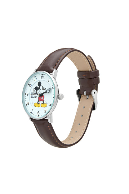 Disney Icon Mickey Collectors Edition 38mm Brown Leather Watch-PEROZ Accessories