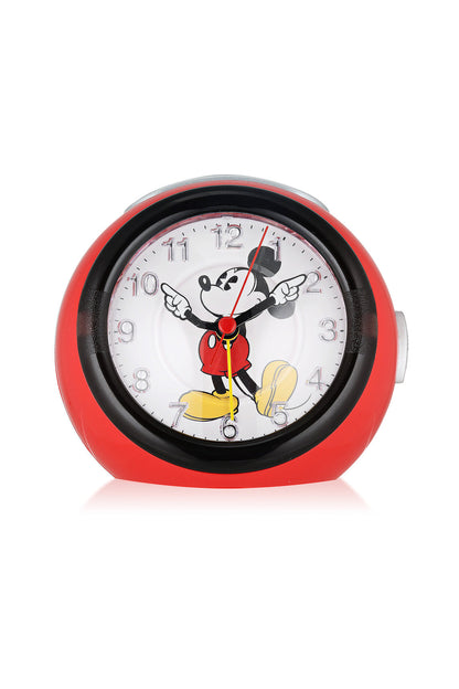 Disney Mickey 12cm Red Musical Alarm Clock-PEROZ Accessories
