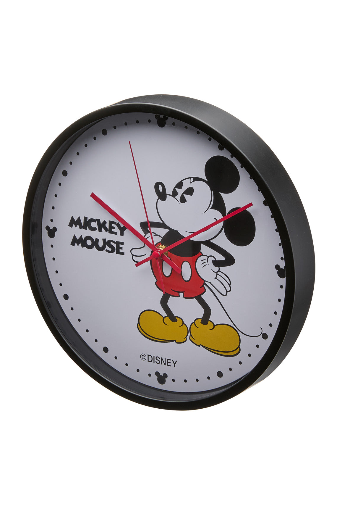 Disney Mickey 30cm Black Wall Clock-PEROZ Accessories