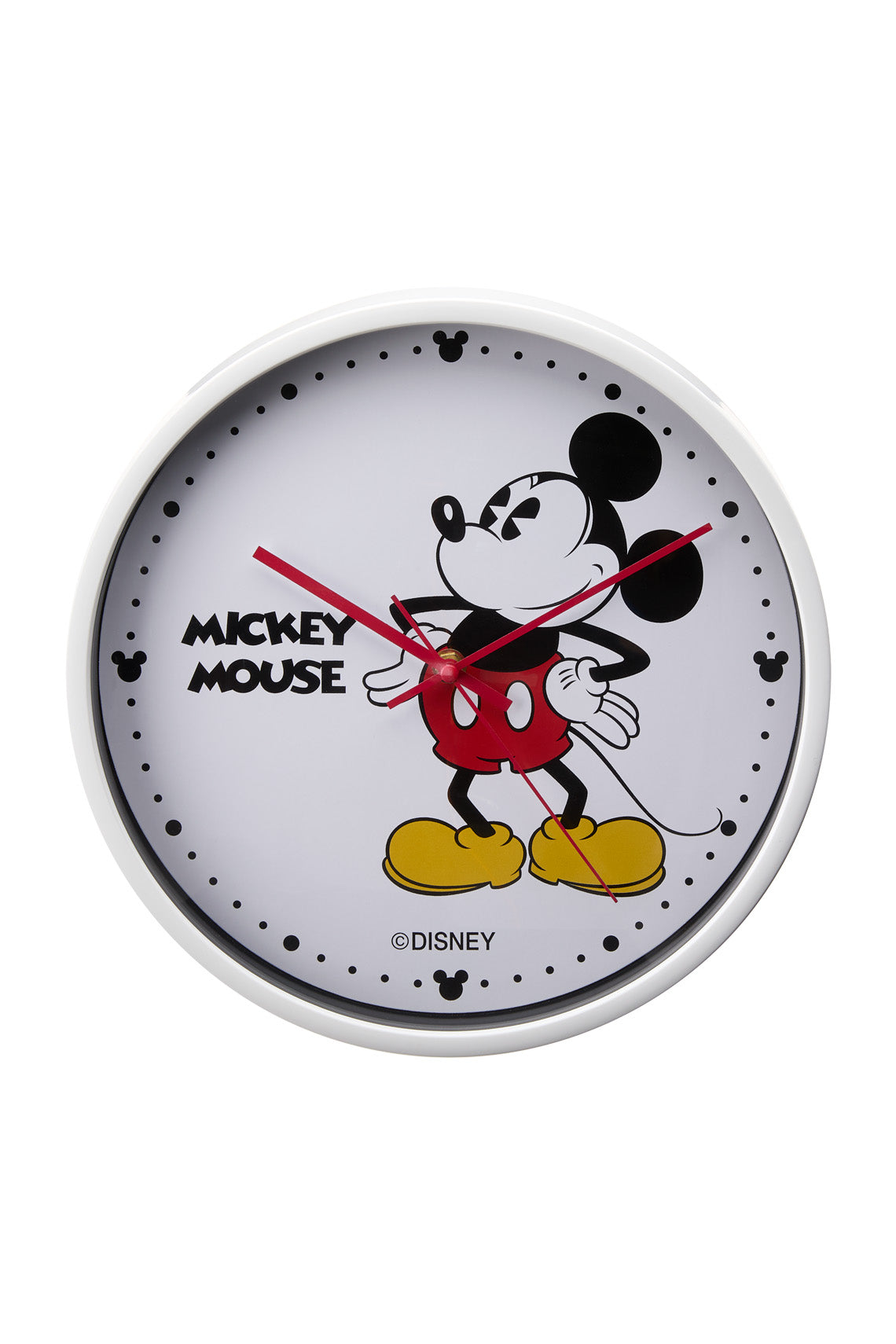 Disney Mickey 30cm White Wall Clock-PEROZ Accessories