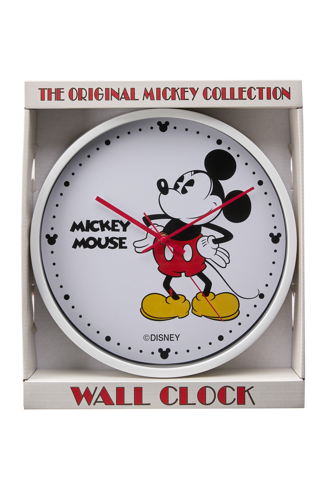 Disney Mickey 30cm White Wall Clock-PEROZ Accessories