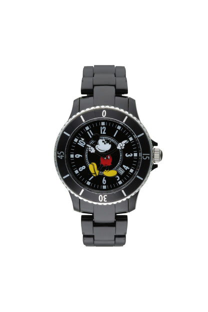 Disney Mickey Sports 40mm Black Dial Black Stainless Steel Watch-PEROZ Accessories