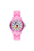 Disney Mickey Sports 40mm White Dial Pink Stainless Steel Watch-PEROZ Accessories