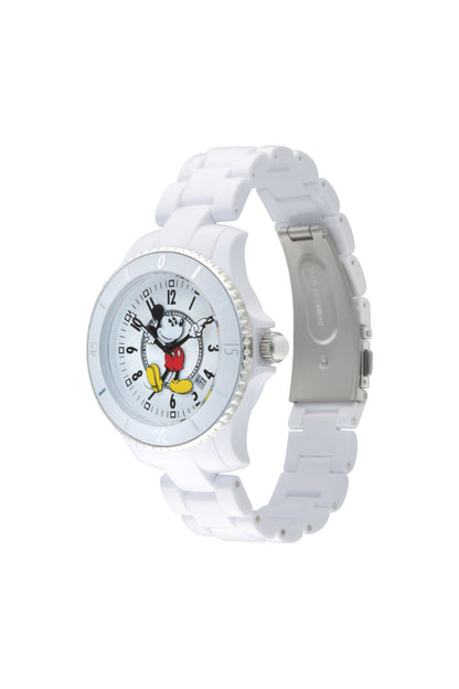 Disney Mickey Sports 40mm White Dial White Stainless Steel Watch-PEROZ Accessories