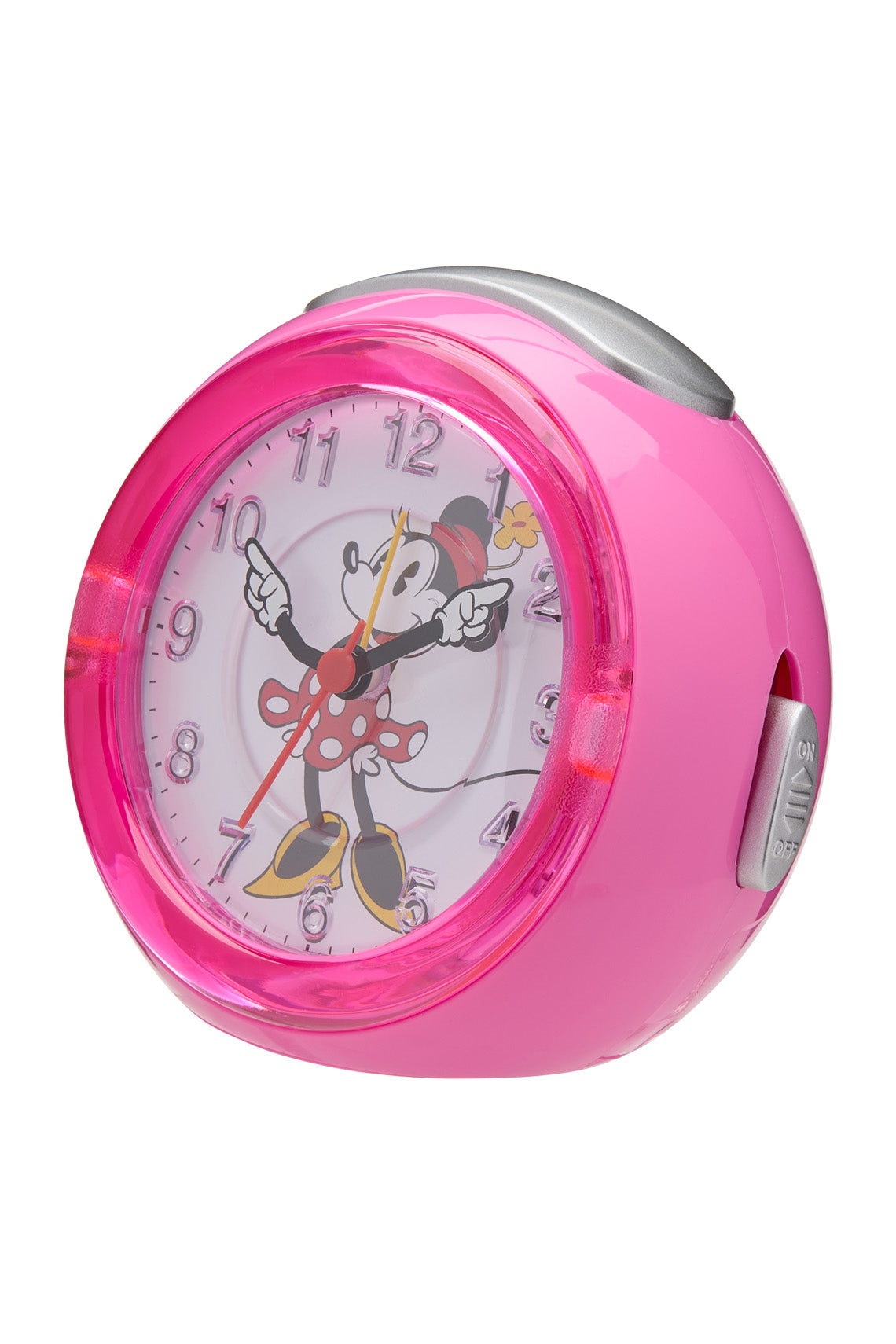 Disney Minnie 12cm Pink Musical Alarm Clock-PEROZ Accessories