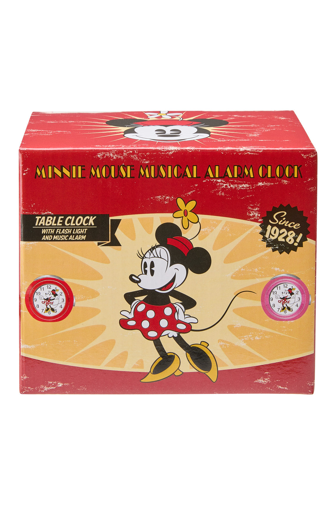 Disney Minnie 12cm Pink Musical Alarm Clock-PEROZ Accessories