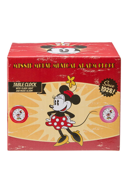 Disney Minnie 12cm Pink Musical Alarm Clock-PEROZ Accessories