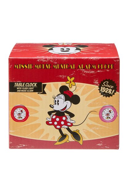 Disney Minnie 12cm Red Musical Alarm Clock-PEROZ Accessories