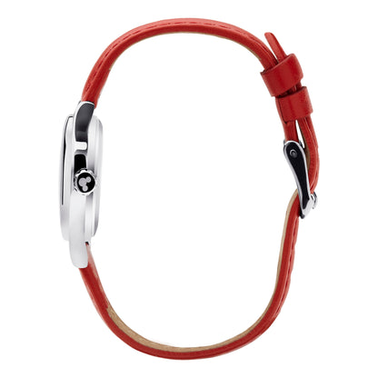 Disney Petite Mickey &amp; Minnie in Love Red Watch-PEROZ Accessories