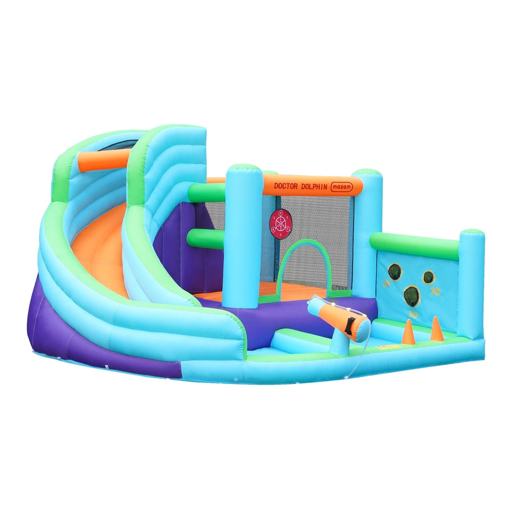 Doctor Dolphin 10-IN-1 Inflatable Water Park Bounce Castle-Inflatable Toys-PEROZ Accessories