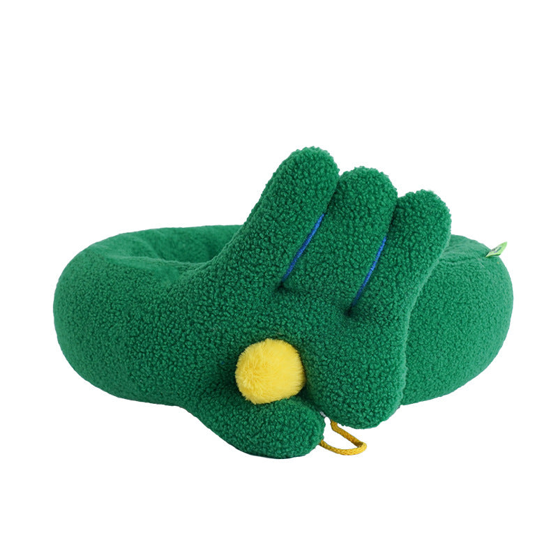 Dog Cat Pet Calming Bed Warm Soft Plush Round Nest Comfy Sleeping Gesture Bed-Pet Care > Dog Supplies > Dog Beds-PEROZ Accessories