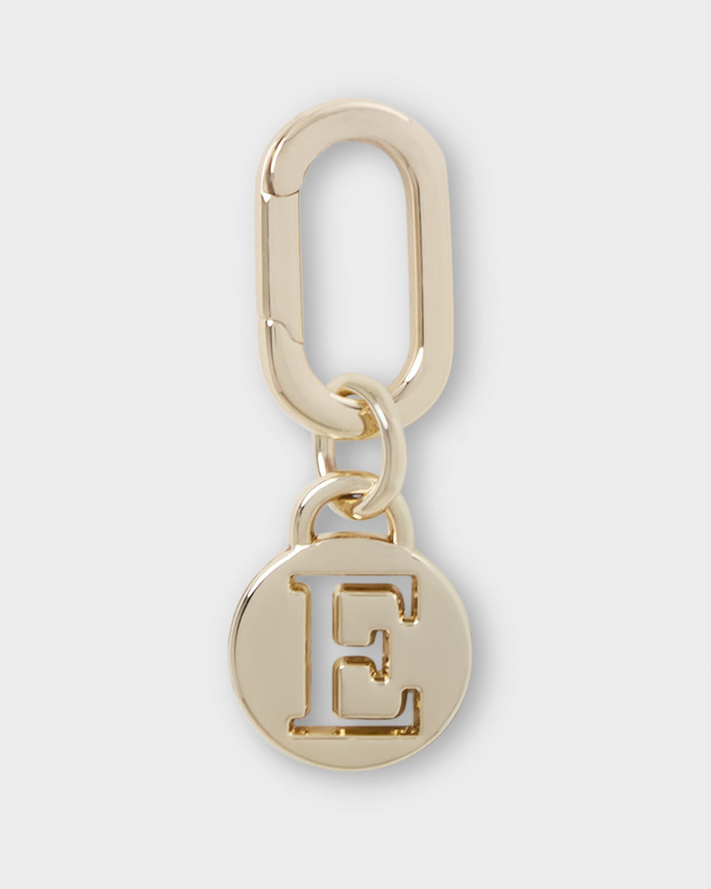 Letter E Charm With Oval Hinge Ring Clip-Accessories-PEROZ Accessories
