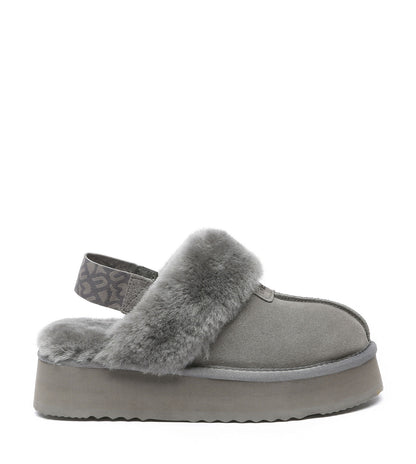 Grey Forever Platform Slipper | PEROZ Australia