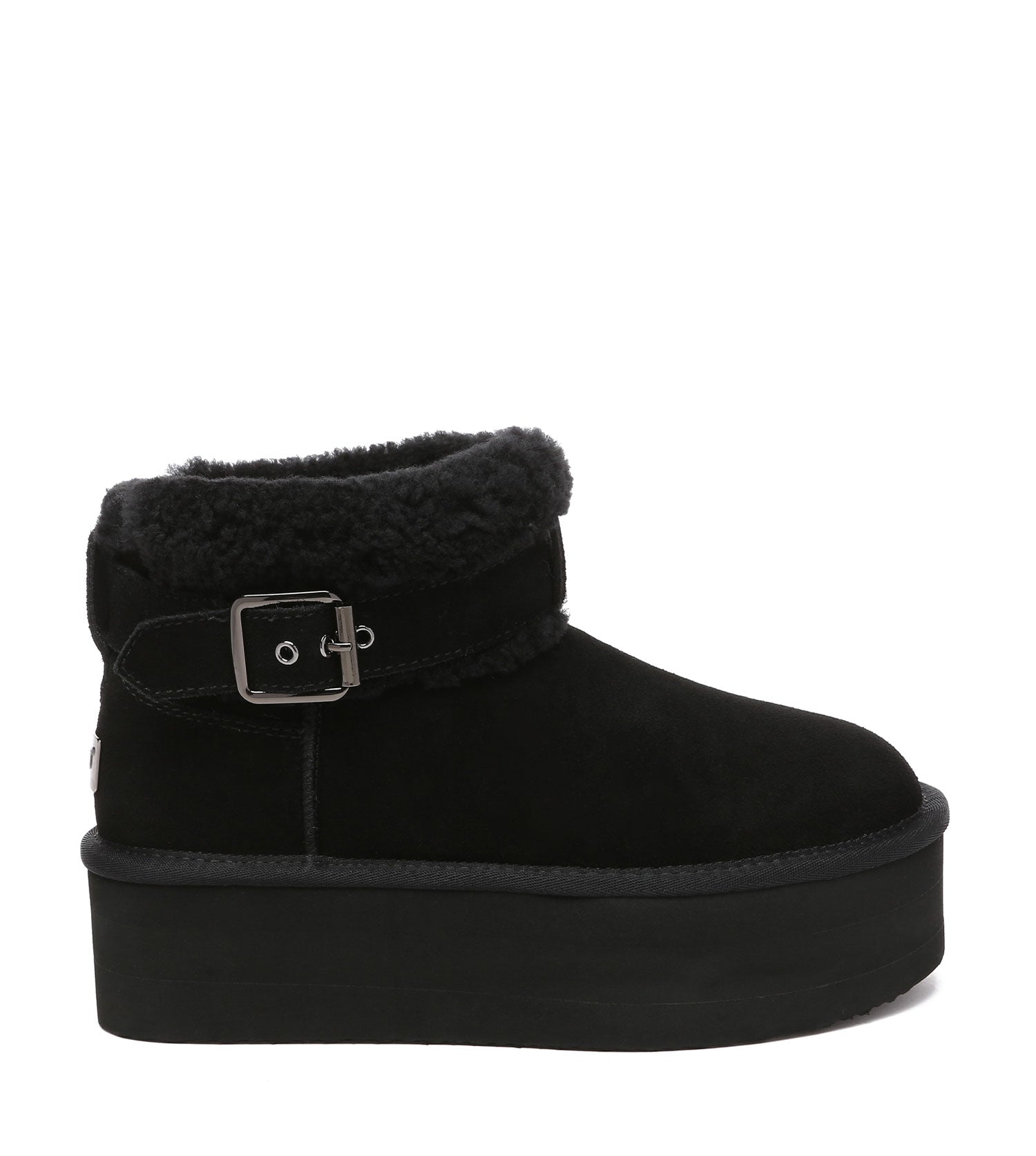 Black Ula Platform Boot | PEROZ Australia