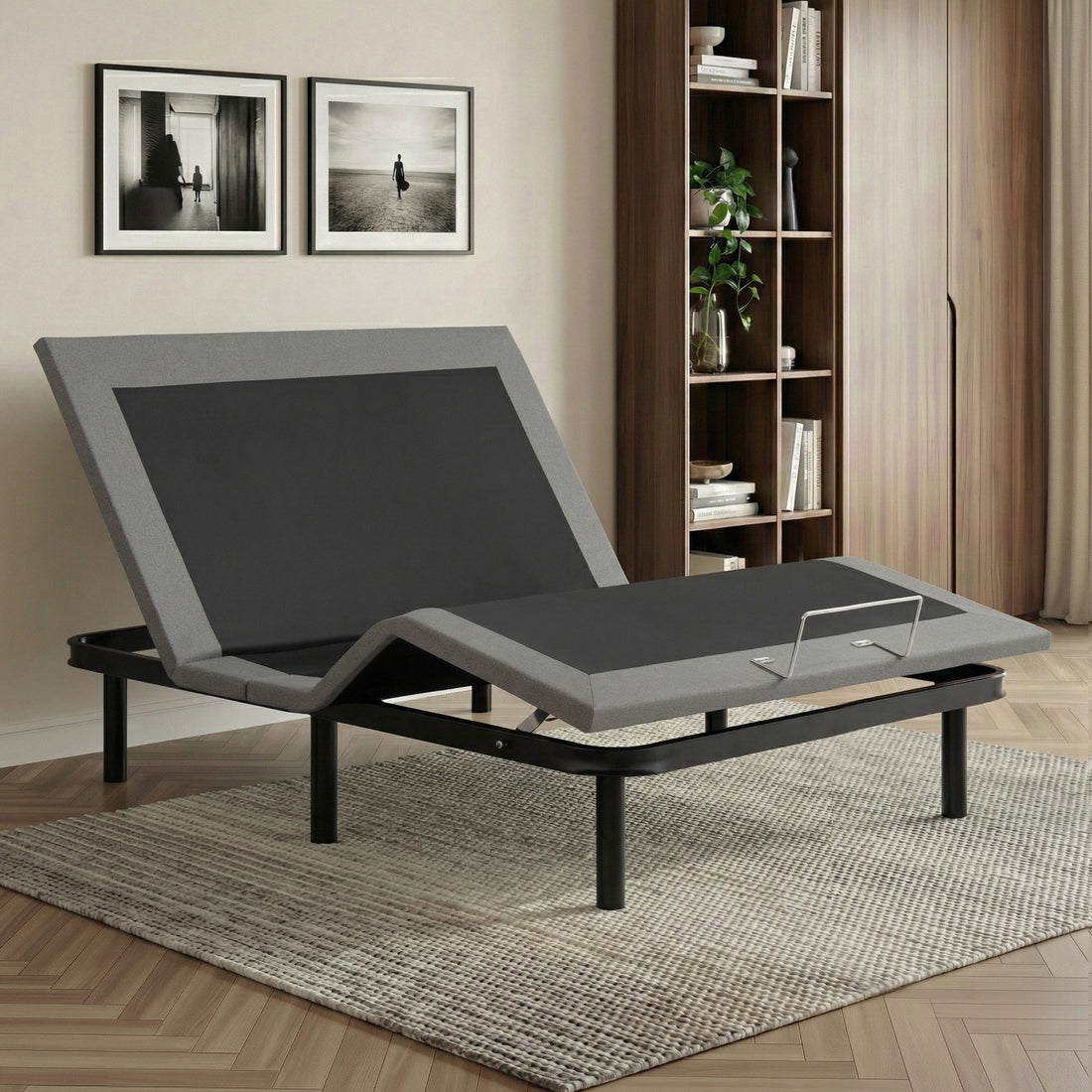 Artiss Adjustable Bed Frame Double Size Electric Bed Base Wireless Remote Control Zero Gravity Power Bed Foundation-Furniture > Bedroom > Beds &amp; Bed Frames-PEROZ Accessories