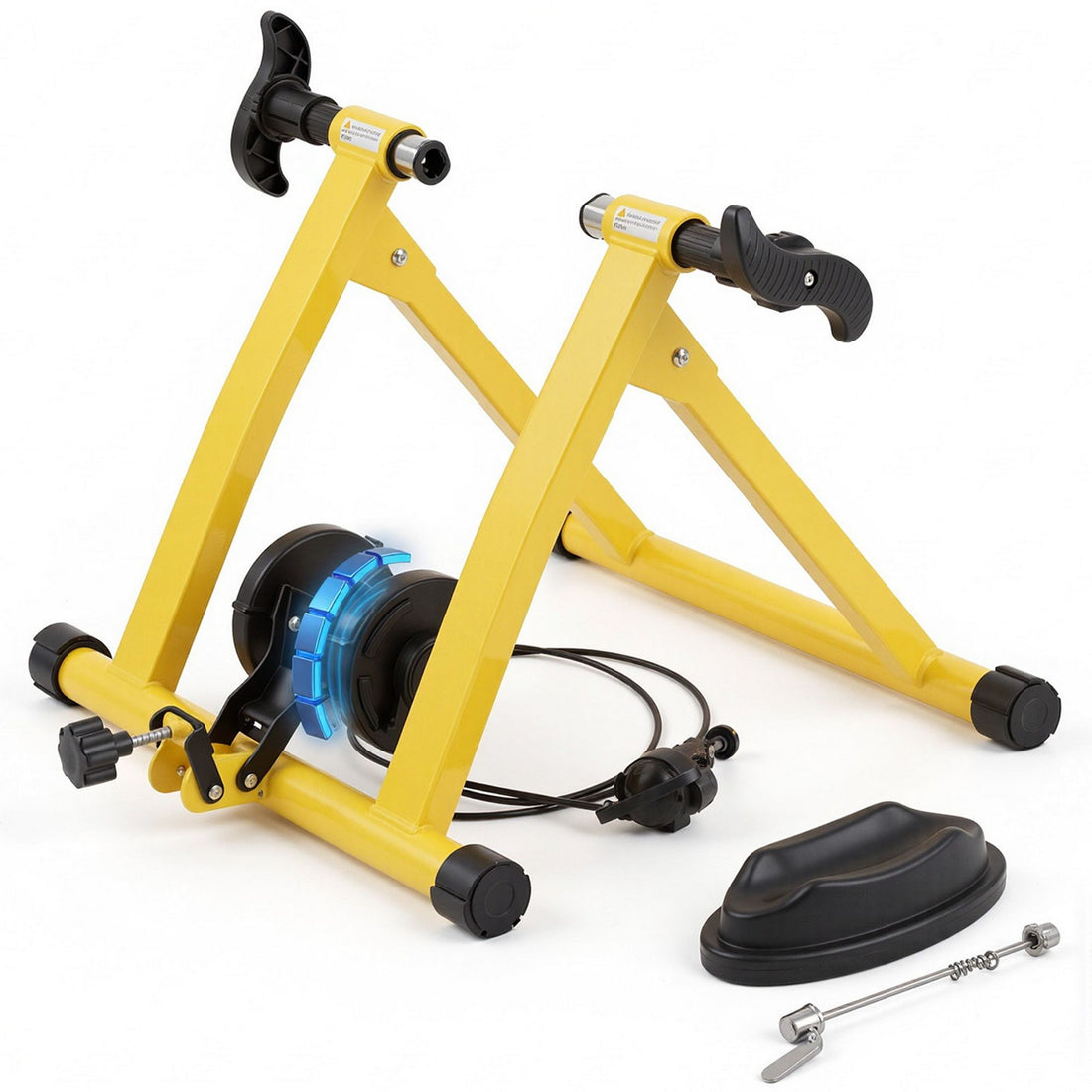 Everfit Bike Trainer Stand Indoor Riding Bicycle 6 Level Cycling Home Gym Yellow-Sports &amp; Fitness > Bikes &amp; Accessories > Bicycle Stands &amp; Storage-PEROZ Accessories
