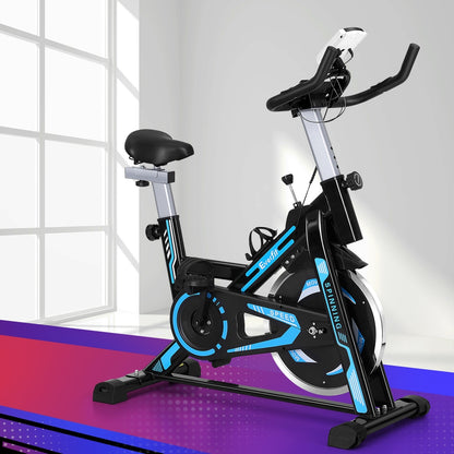 Everfit Spin Bike Exercise Bike 13KG Flywheel Fitness 150kg capacity-Sports &amp; Fitness &gt; Exercise, Gym &amp; Fitness &gt; Exercise Bikes-PEROZ Accessories