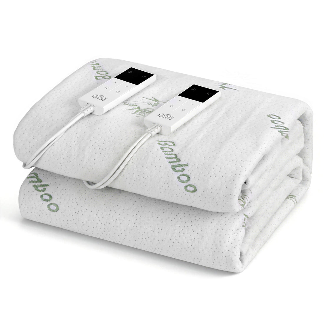 Giselle Electric Blanket Bamboo Fabric King Fitted Heated Pad Underlay Washable Winter-Home &amp; Garden > Bedding > Blankets &amp; Throws-PEROZ Accessories