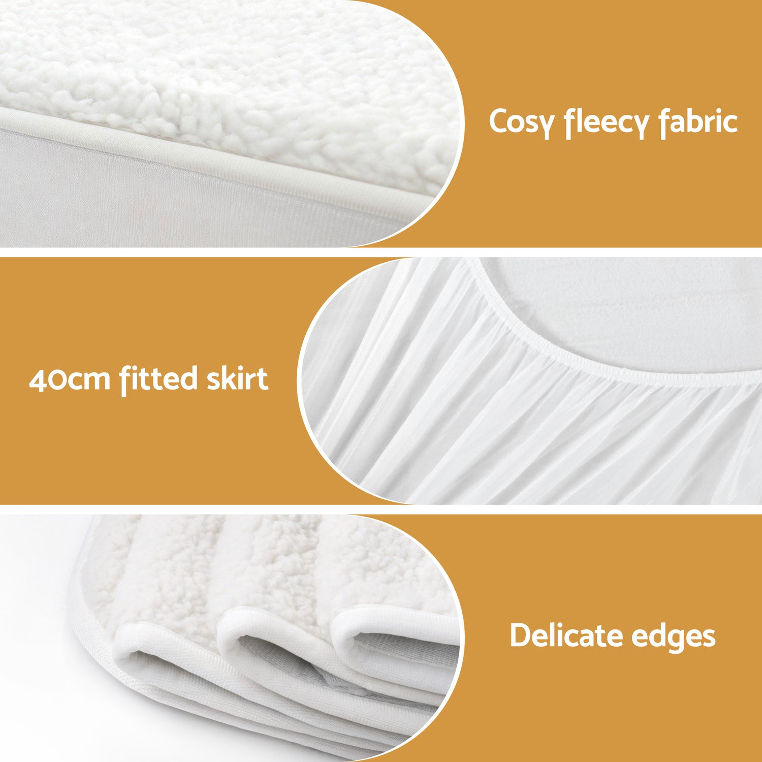 Giselle Electric Blanket LED Remote Sherpa Fleece Underlay Fully Fitted Machine Washable King Single-Home &amp; Garden > Bedding > Blankets &amp; Throws-PEROZ Accessories