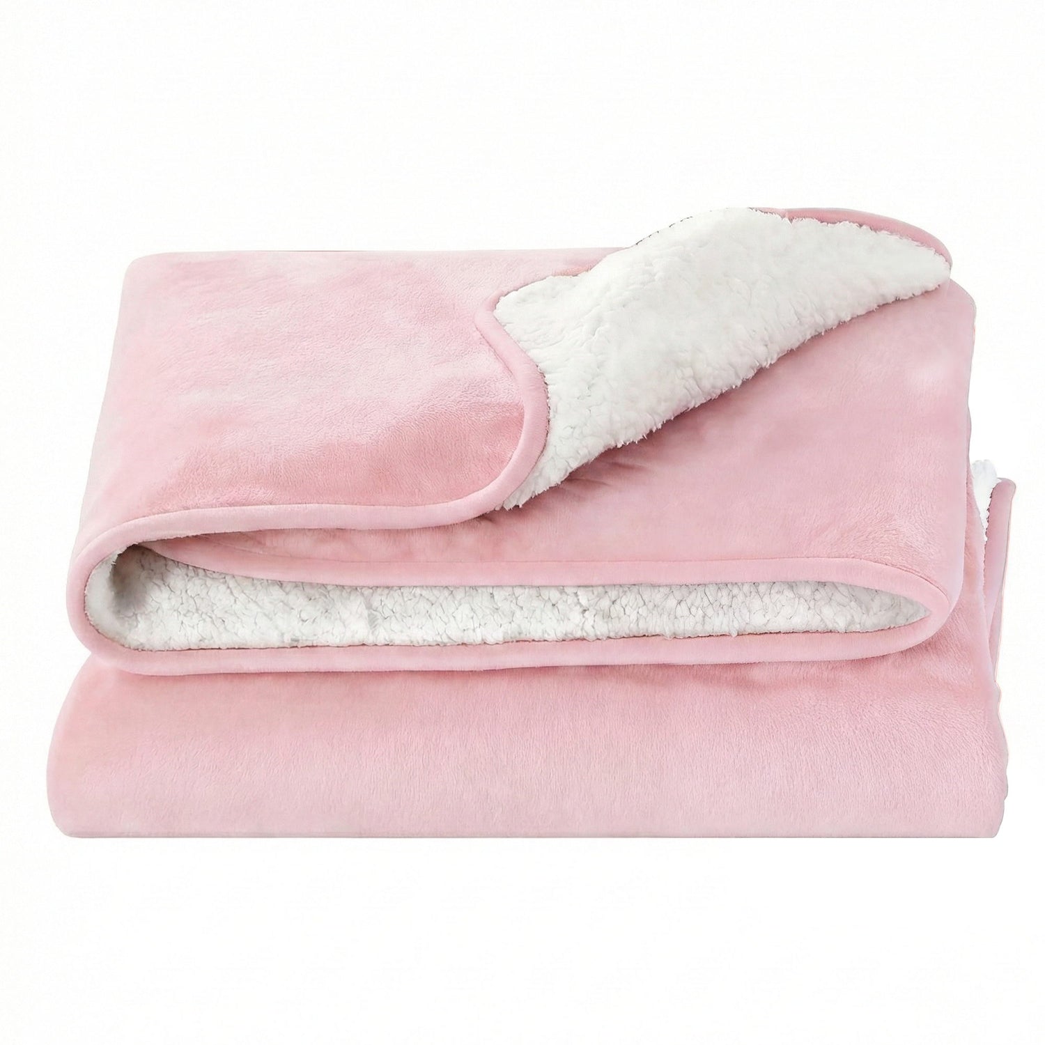 Giselle Electric Throw Rug Double Size 200x180cm Fleece Flannel Heated Blanket Pink-Home &amp; Garden > Bedding > Blankets &amp; Throws-PEROZ Accessories