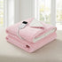 Giselle Electric Throw Rug Dual Side Fleece Flannel Heated Blanket Pink-Home & Garden > Bedding > Blankets & Throws-PEROZ Accessories