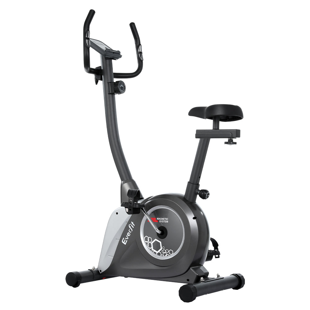 Everfit Magnetic Exercise Bike Upright Bike Fitness Home Gym Cardio-Sports &amp; Fitness &gt; Bikes &amp; Accessories-PEROZ Accessories