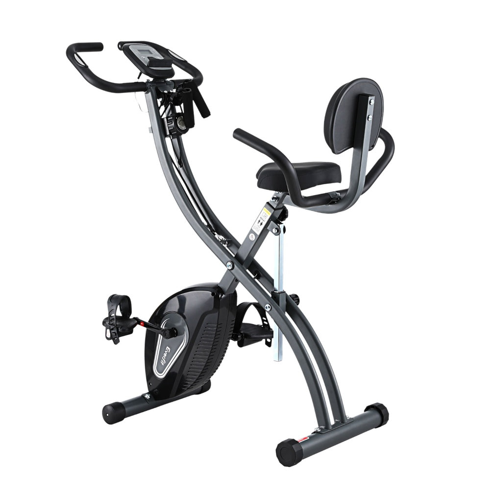 Everfit Folding Exercise Bike Magnetic X-Bike Aerobic Trainer Indoor Cycling-Sports &amp; Fitness &gt; Exercise, Gym &amp; Fitness &gt; Exercise Bikes-PEROZ Accessories