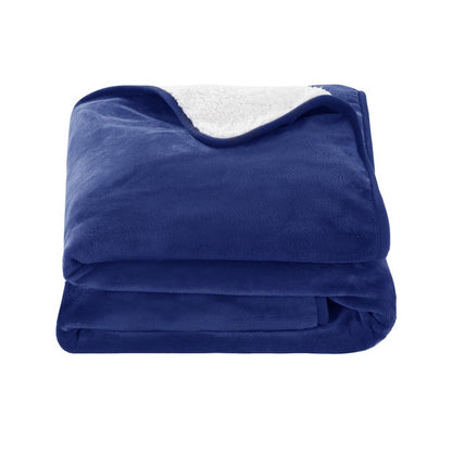 Giselle Electric Throw Rug Heated Blanket Washable Snuggle Flannel Winter Navy-Electric Throw Blanket-PEROZ Accessories