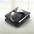 Giselle Electric Throw Rug Heated Blanket Washable Snuggle Flannel Winter Grey-Electric Throw Blanket-PEROZ Accessories