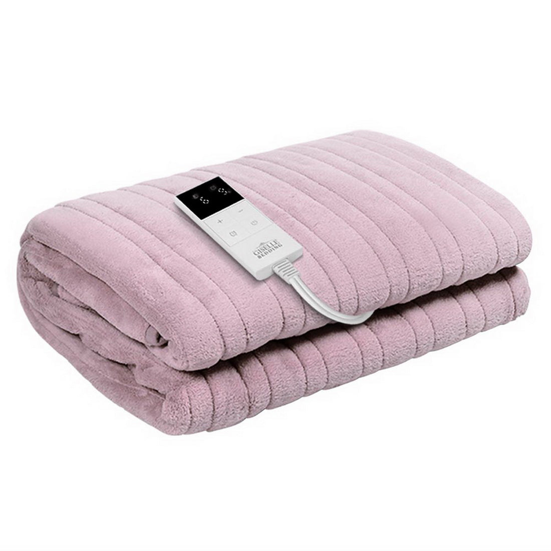 Giselle Electric Throw Rug Heated Blanket Fleece Pink-Electric Throw Blanket-PEROZ Accessories