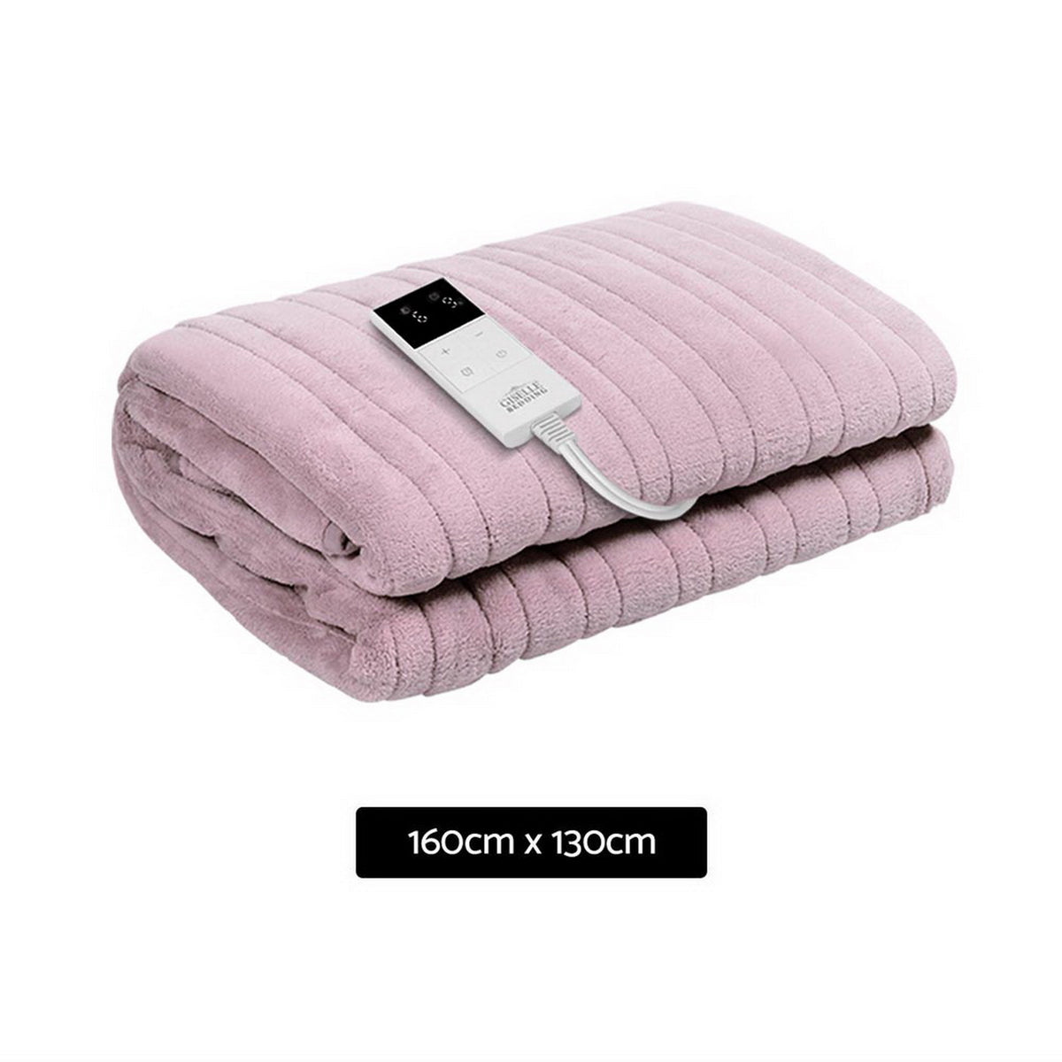 Giselle Electric Throw Rug Heated Blanket Fleece Pink-Electric Throw Blanket-PEROZ Accessories