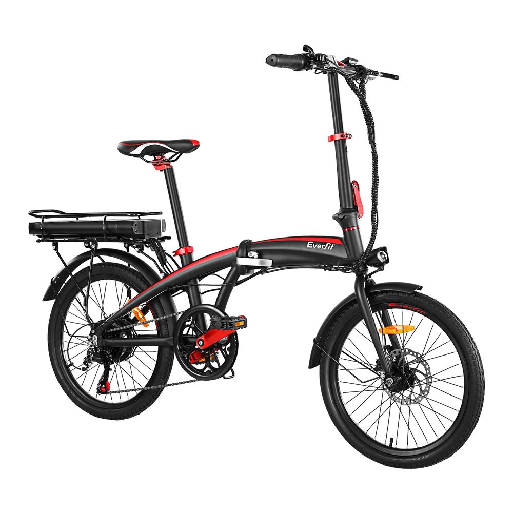 Everfit Folding Electric Bike Urban City Bicycle eBike Rechargeable Battery 250W-Sports &amp; Fitness > Bikes &amp; Accessories > Bicycles-PEROZ Accessories