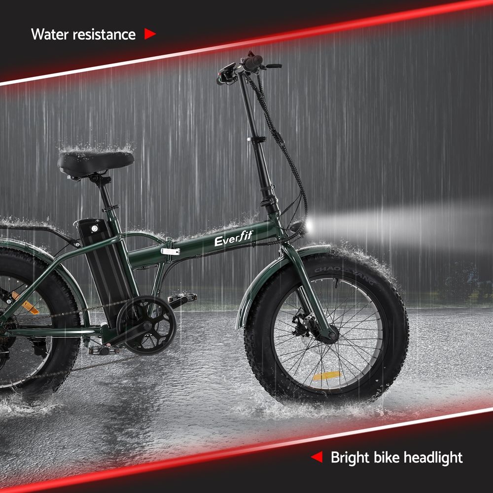 Everfit 20 Inch Folding Electric Bike Urban City Bicycle eBike Rechargeable-Sports &amp; Fitness > Bikes &amp; Accessories > Bicycles-PEROZ Accessories