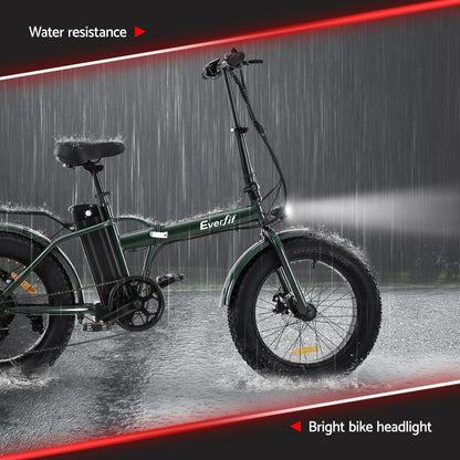 Everfit 20 Inch Folding Electric Bike Urban City Bicycle eBike Rechargeable-Sports &amp; Fitness > Bikes &amp; Accessories > Bicycles-PEROZ Accessories