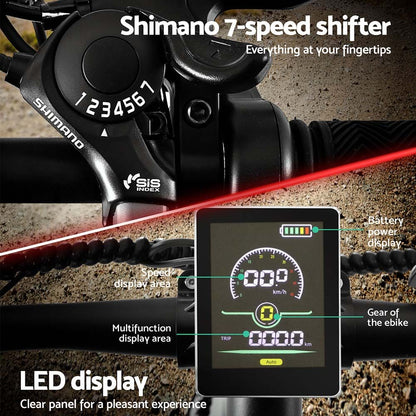 Everfit 26 Inch Electric Bike Mountain Bicycle eBike Built-in Battery 250W-Sports &amp; Fitness > Bikes &amp; Accessories > Bicycles-PEROZ Accessories