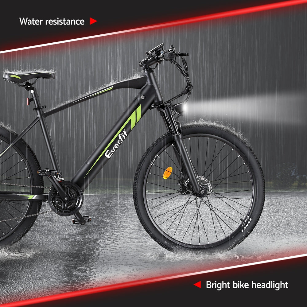 Everfit 27.5 Inch Electric Bike Mountain Bicycle eBike Battery 21 Speed-Sports &amp; Fitness &gt; Bikes &amp; Accessories &gt; Bicycles-PEROZ Accessories