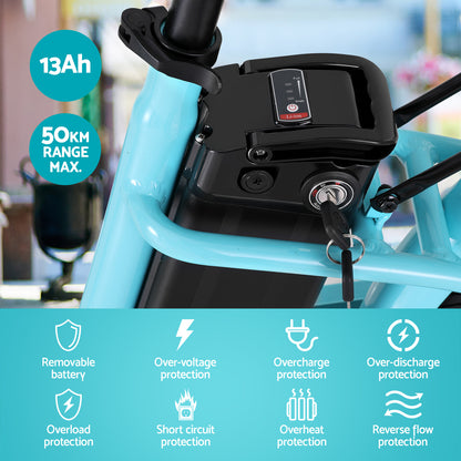 Everfit 26&quot; Electric Bike City Bicycle eBike e-Bike Commuter w/ Battery BL-Sports &amp; Fitness &gt; Bikes &amp; Accessories &gt; Bicycles-PEROZ Accessories