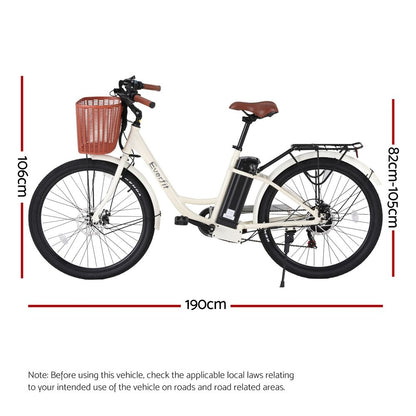 Everfit 26" Electric Bike City Bicycle eBike e-Bike Commuter w/ Battery WH-Sports &amp; Fitness > Bikes &amp; Accessories > Bicycles-PEROZ Accessories