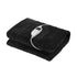 Bedra Washable Electric Heated Throw Rug Flannel Black-Heated Throw Rugs-PEROZ Accessories