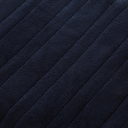 Bedra Washable Electric Heated Throw Rug Flannel Blue-Heated Throw Rugs-PEROZ Accessories