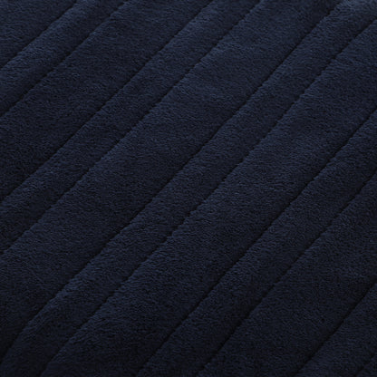Bedra Washable Electric Heated Throw Rug Flannel Blue-Heated Throw Rugs-PEROZ Accessories