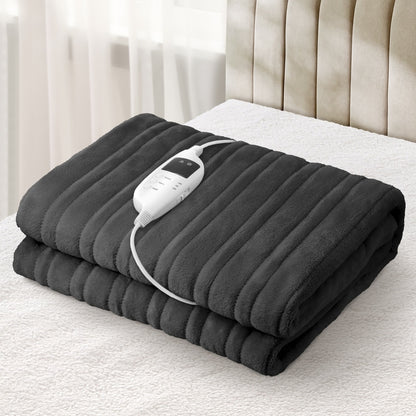 Bedra Electric Blanket Washable Heated Throw Rug Coral Fleece-Heated Throw Rugs-PEROZ Accessories