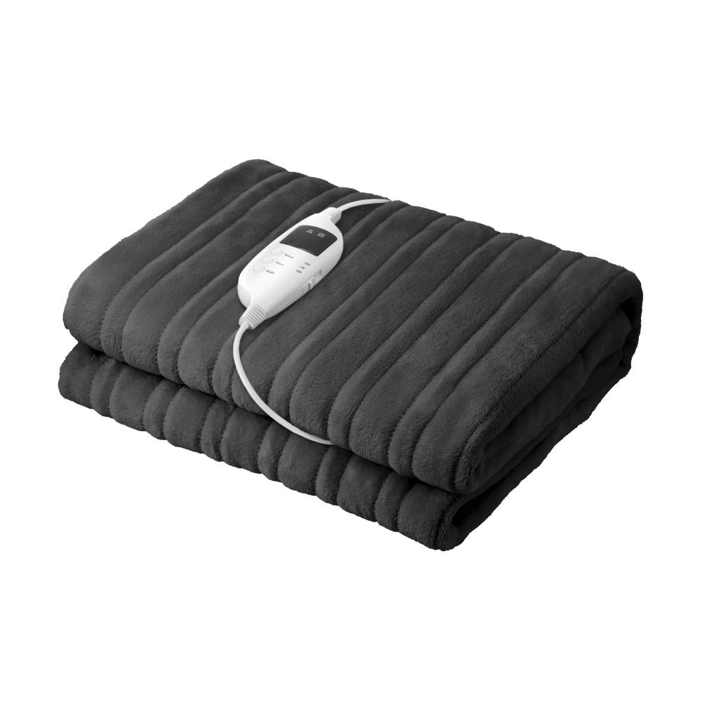 Bedra Electric Blanket Washable Heated Throw Rug Coral Fleece-Heated Throw Rugs-PEROZ Accessories