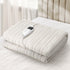 Bedra Electric Heated Throw Rug Washable Flannel Cream-Heated Throw Rugs-PEROZ Accessories