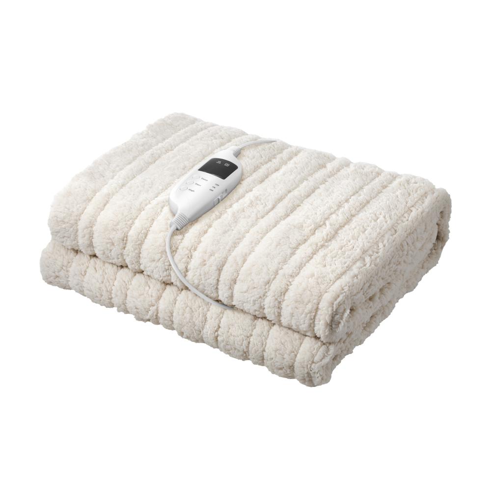 Bedra Heated Throw Rug Blanket Washable Sherpa Flannel-Heated Throw Rugs-PEROZ Accessories