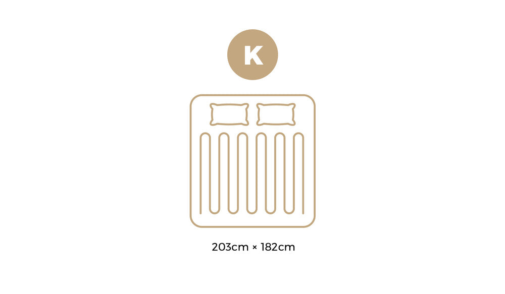 Bedra Electric Blanket Fleece Fully Fitted Washable King-Electric Blankets-PEROZ Accessories