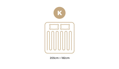 Bedra Electric Blanket Fleece Fully Fitted Washable King-Electric Blankets-PEROZ Accessories