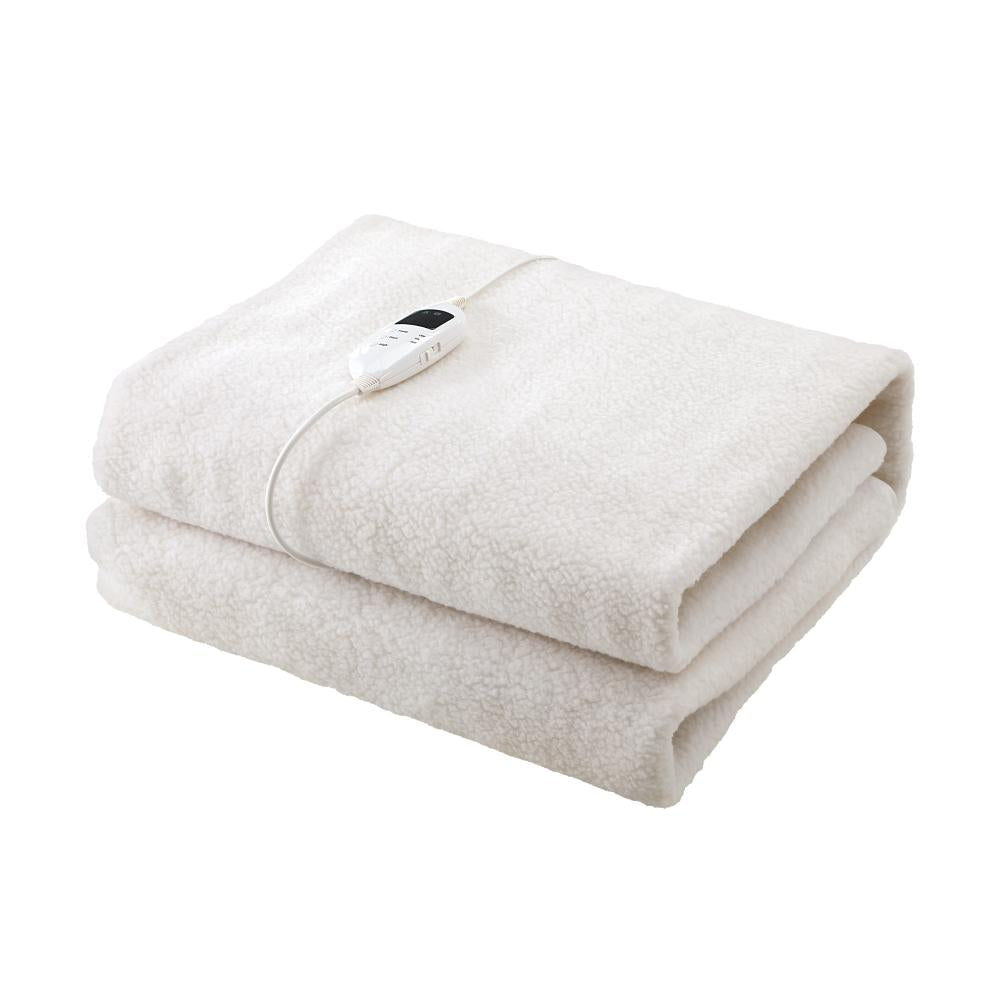 Bedra Electric Blanket Fully Fitted Fleece Heated King Single-Electric Blankets-PEROZ Accessories